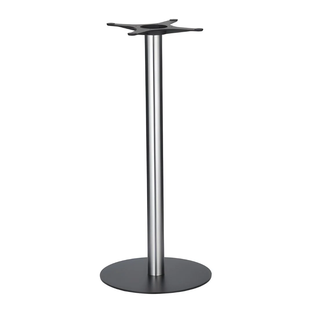 Golden Gate 500 x 1100mm Black Base & Brushed Stainless Steel Column
