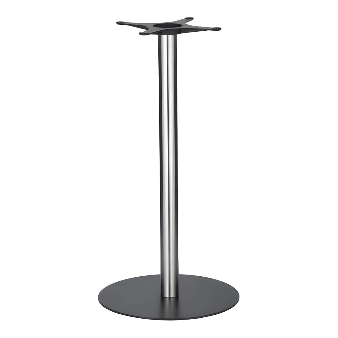 Golden Gate 580 x 1100mm Black Base & Brushed Stainless Steel Column