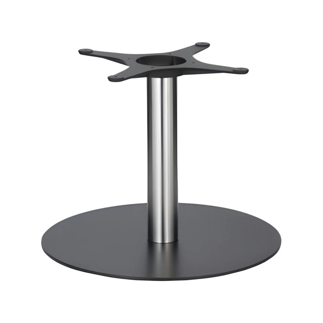 Golden Gate 580 x 450mm Black Base & Brushed Stainless Steel Column