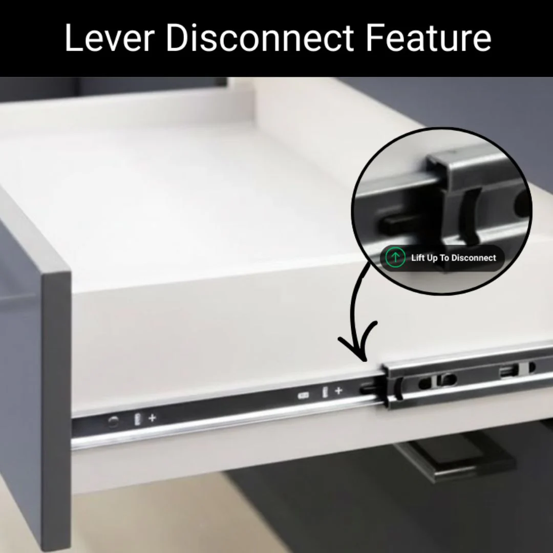 Heavy Duty Drawer Runner 750mm - 85kg - Full Extension - Image 4