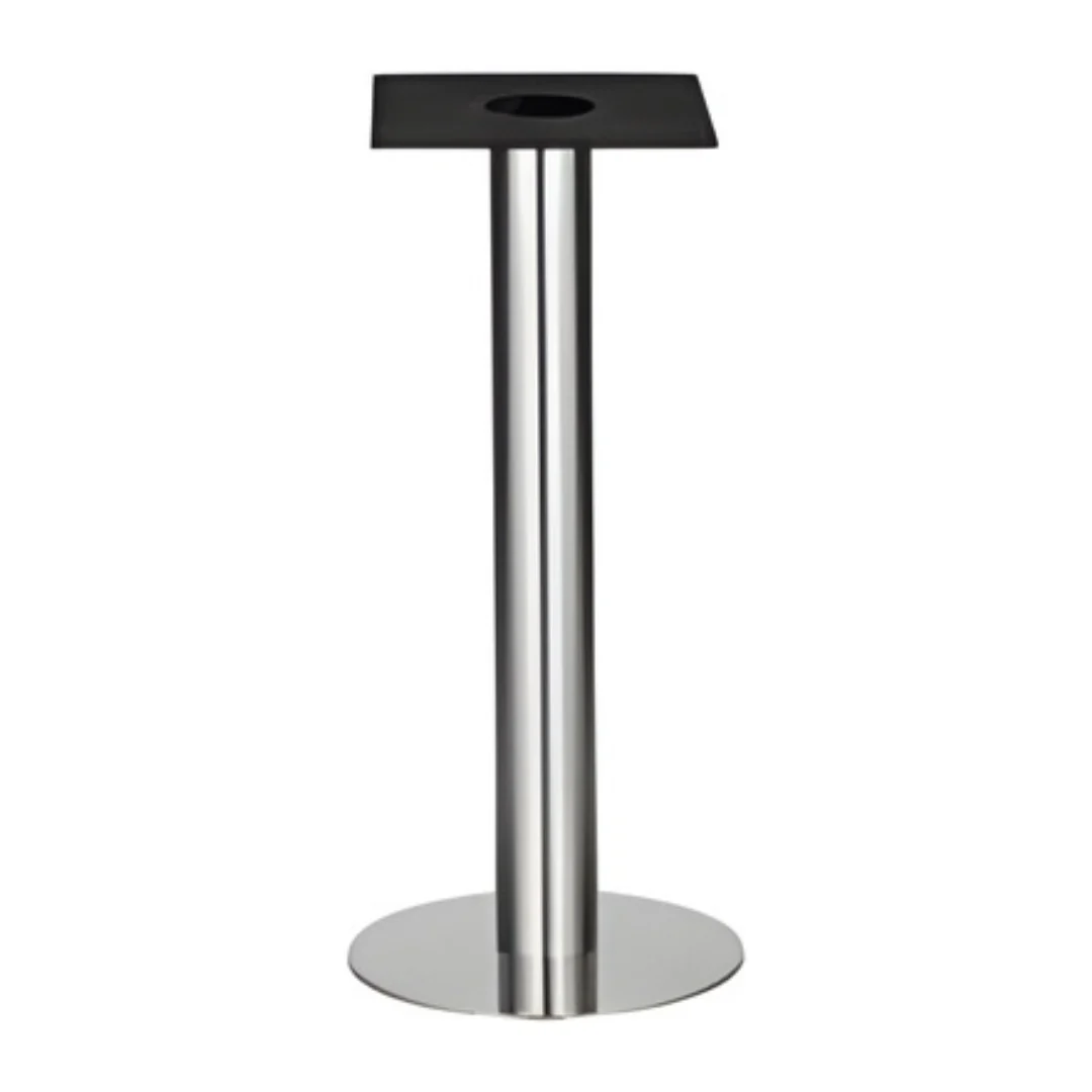 IntAfit Table Base For Integrated Cable Management 500 x 1100mm Brushed S/Steel Base & Column