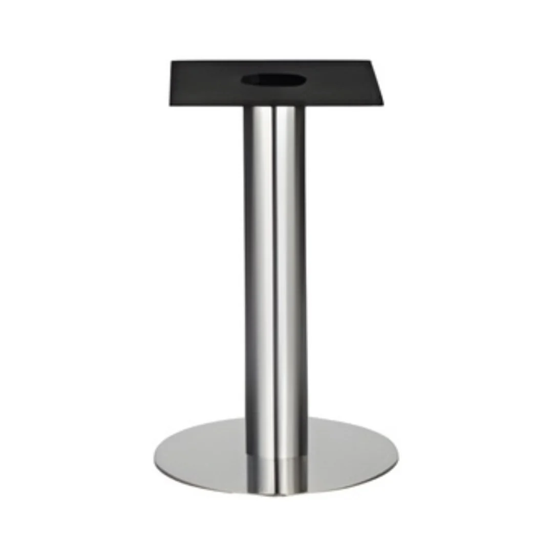 IntAfit Table Base For Integrated Cable Management 500 x 690mm Brushed Stainless Steel Base & Column