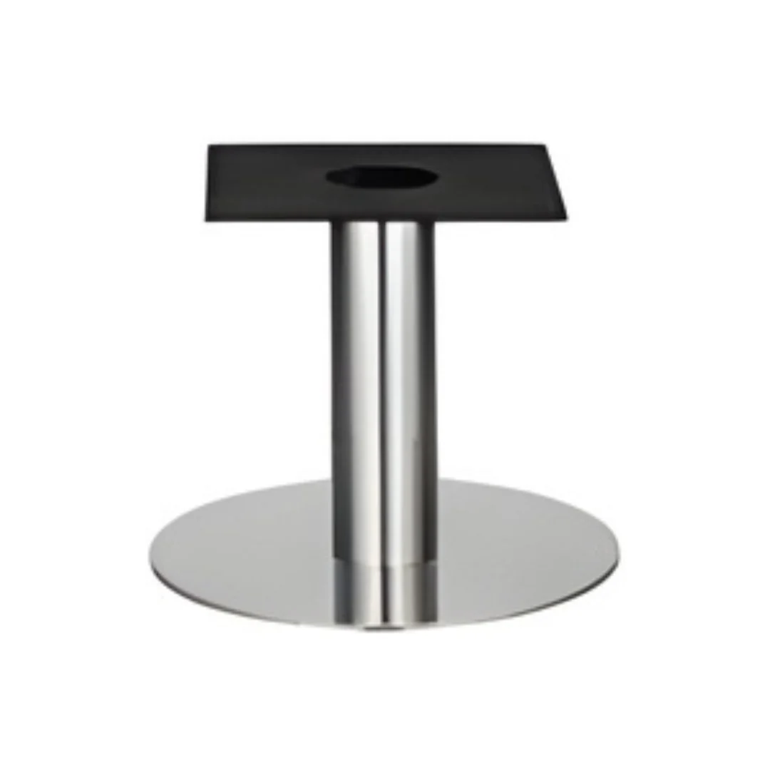IntAfit Table Base For Integrated Cable Management 580 x 450mm Brushed Stainless Steel Base & Column