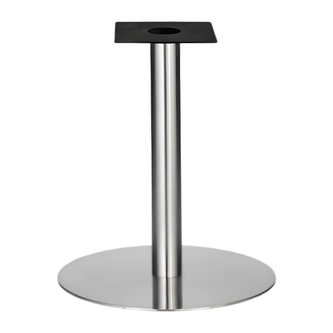 IntAfit Table Base For Integrated Cable Management 720 x 1100mm Brushed S/Steel Base & Column