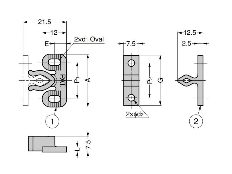 Knuckle Catch With Black Resin Body - Pulling Force 26.5N - Image 2