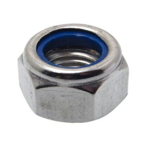M10 "T" Type Nylon Insert Nuts DIN985 -  Zinc