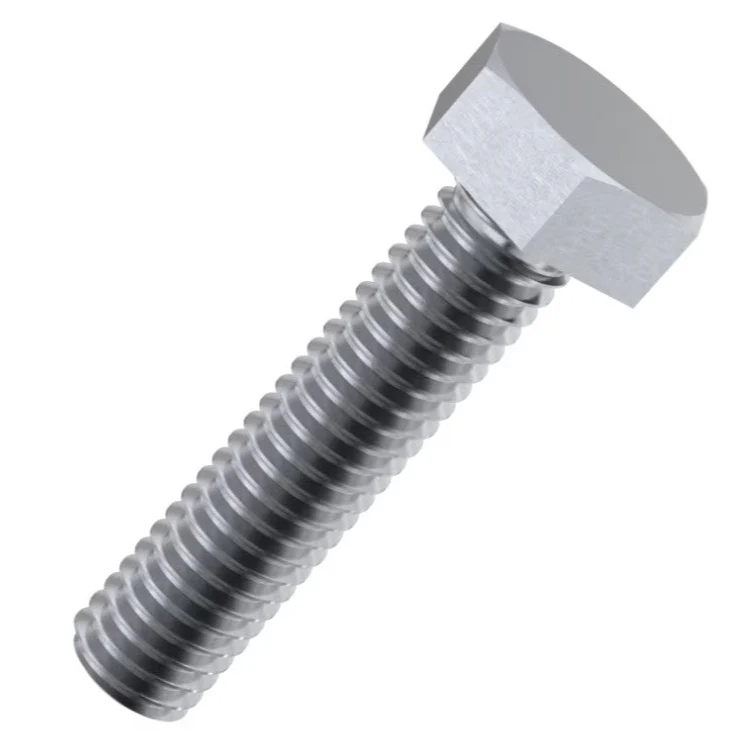 High Tensile Hex Setscrews Grade 8.8 M12 x 120mm - Zinc