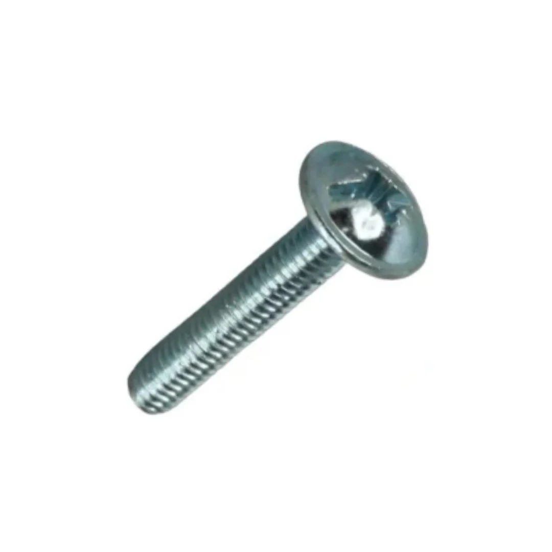 Machine Flange PZ No2 Mild Steel Screws M4 x 35mm - Zinc