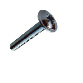 M4 x 50mm Pozi Flange Head Steel Machine Screws - Bright Zinc