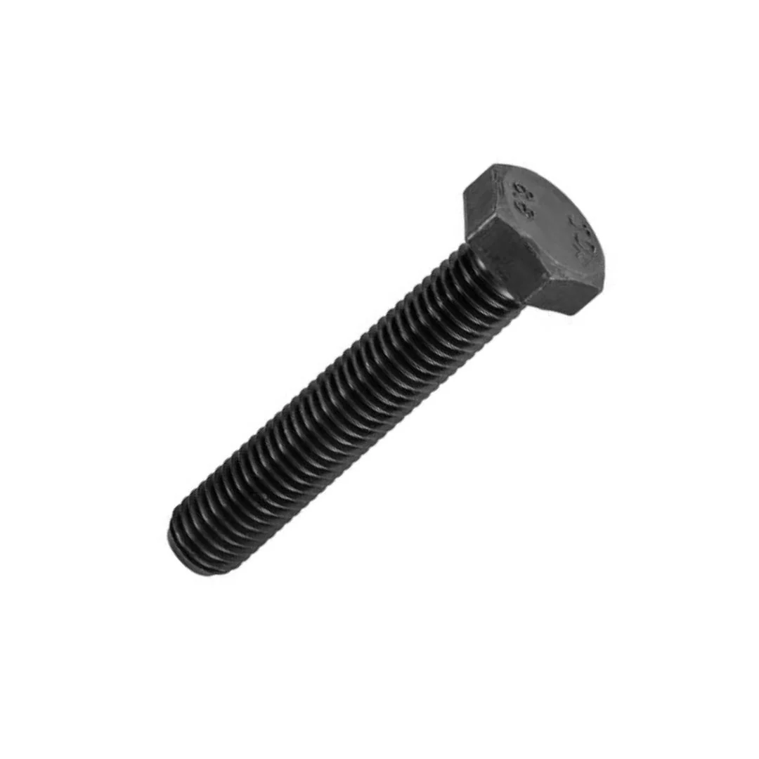 High Tensile Hex Setscrew Grade 8.8 M6 x 16mm - Black Zinc