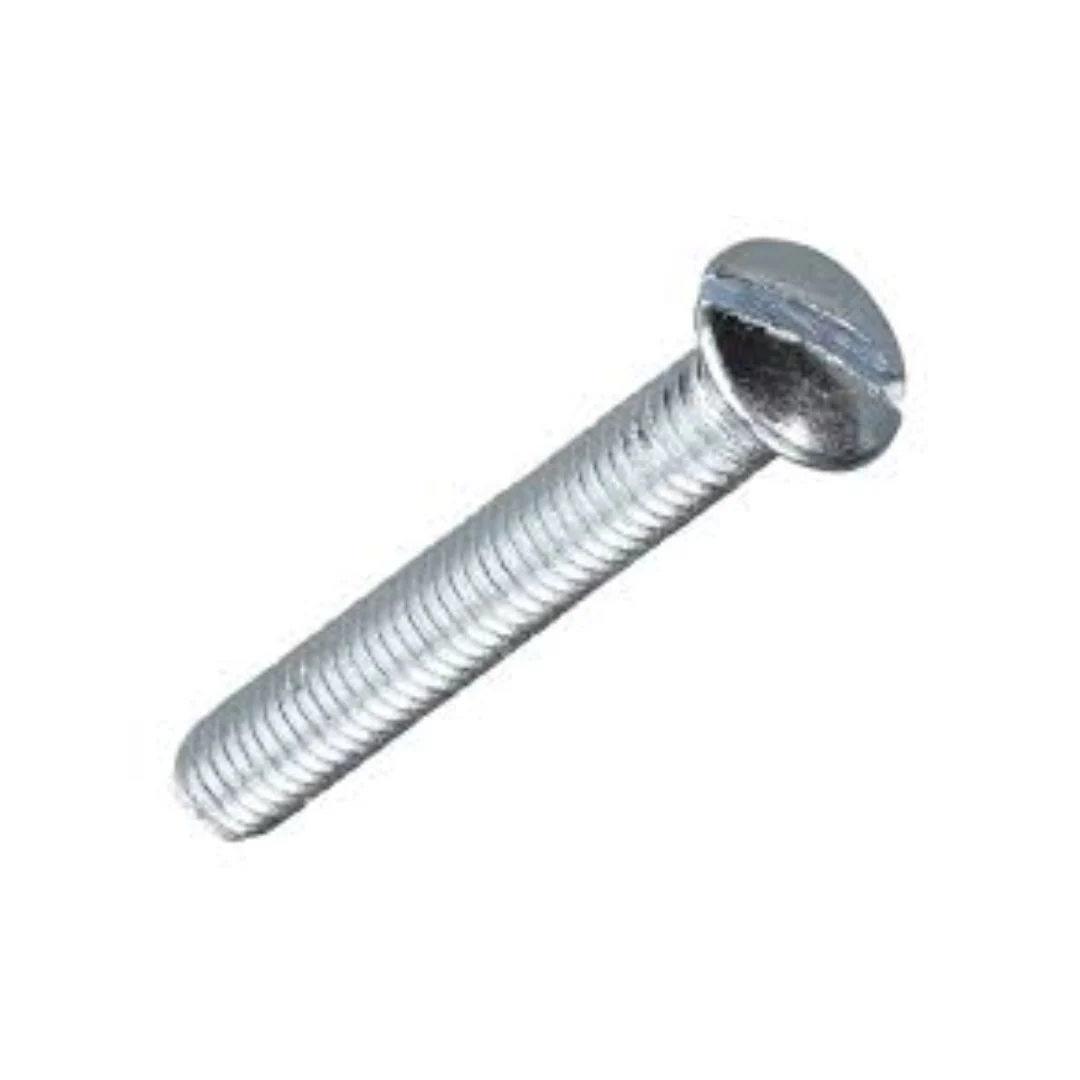 Machine Slotted Pan Mild Steel Screws DIN85 M6 x 50mm - Zinc