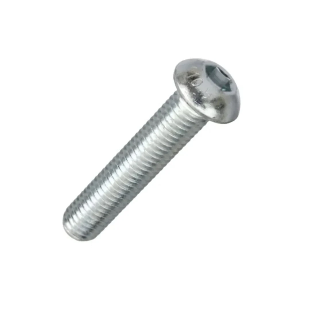 Button Head High Tensile Socket Screws Gr10.9 ISO 7380 M8 x 40mm - Zinc