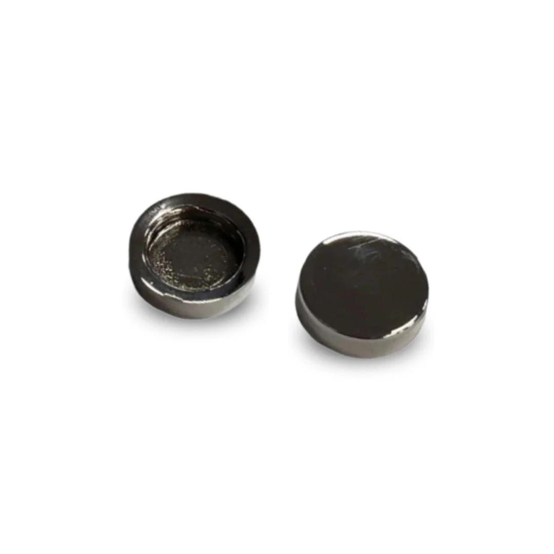 Flat Head Cover Caps - Chrome