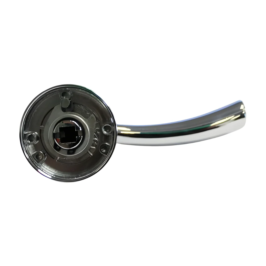Lever Handle With Rose 144mm Polished Chrome - Image 3
