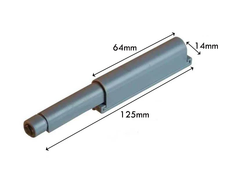 Push To Open Heavy Duty Non Magnetic Catch & Holder - Grey - Image 3