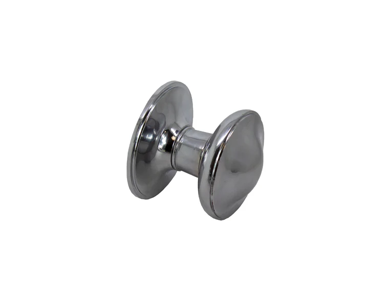 Round Centre 75mm Front Door Knob - Chrome Plated