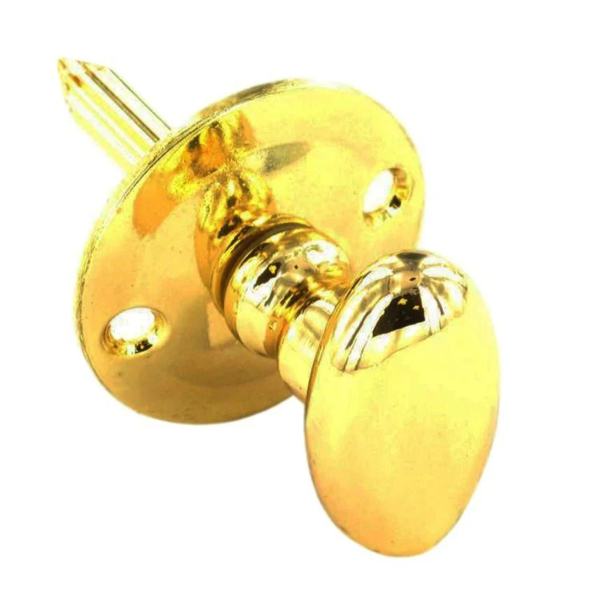 Thumbturn For Security Bolt  -  34mm - Brass Plated