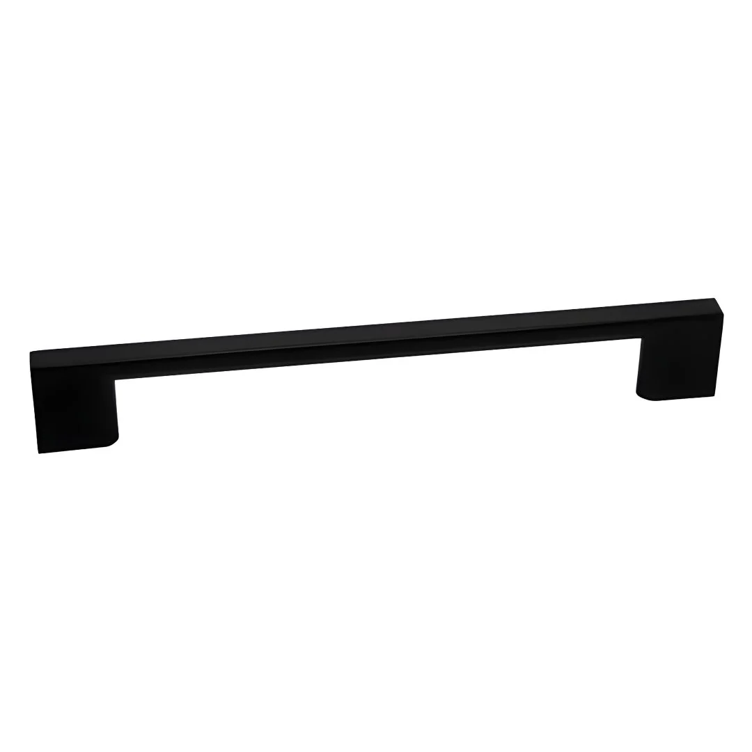Pull Slim Bar Handle Hole Centres 160mm - Matt Black