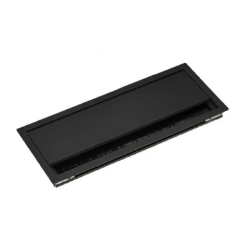 Soft Close Cable Tidy Grommet 300mm x 120mm x 28mm - Black