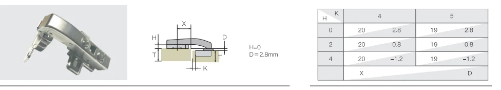 Series 61 Blind Corner 105° Clip On Soft Close Hinge - Image 3