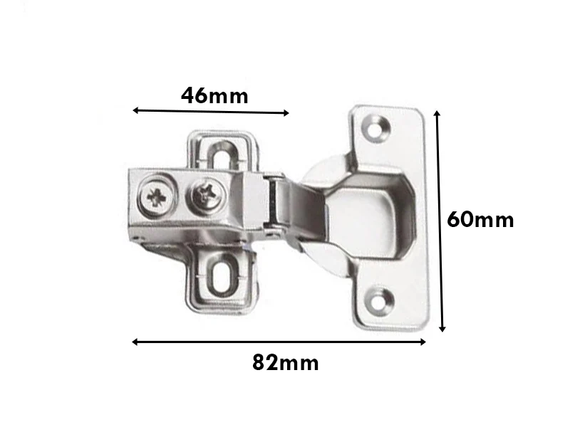 Tutti 12mm Overlay Soft Close Short Arm Cabinet / Face Frame Hinge 100° - Image 2