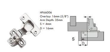 Tutti Full Overlay Soft Close Short Arm Cabinet Hinge 100° - Image 3