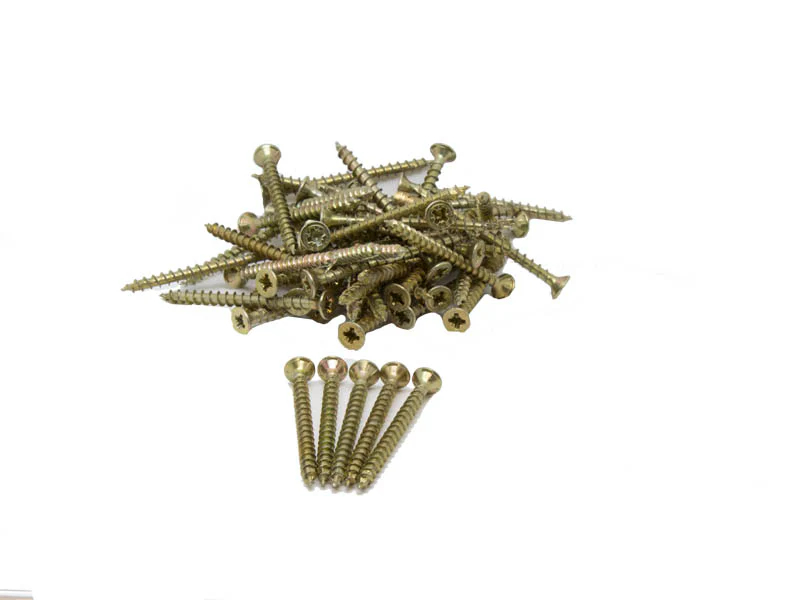 Spax PZ Countersunk Head Screws 8g x 2" (4 x 50mm) - Yellow Zinc - Image 2