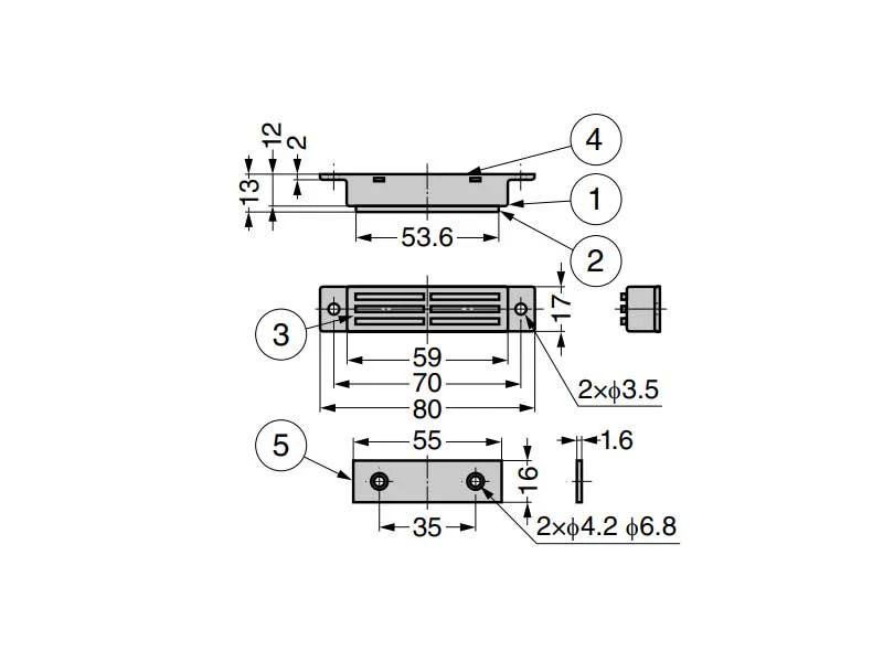 Strong Magnetic Catch & Plate - Retaining Force 10kg - Image 2