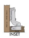 Sugatsune Heavy Duty Inset Clip On Sprung Hinge 95° - Image 4