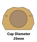 IntAfit Blind Corner Cabinet Mini Hinge 90° On 26mm Cup Diameter - Image 3