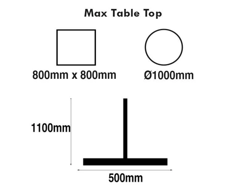 Vancouver Large White 500 x 1100mm Base & Column - Image 2