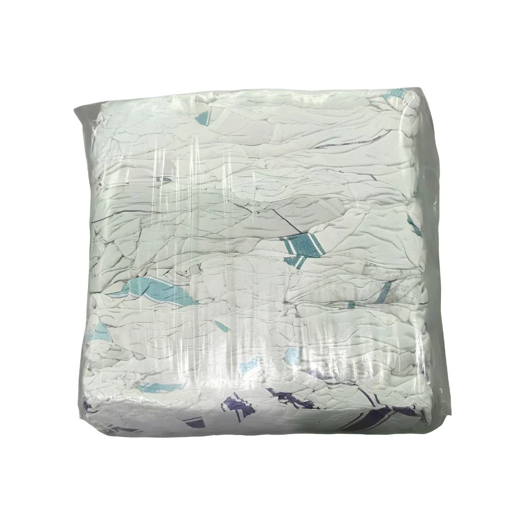 T-Shirt Rags 10kg Bale - White - Image 2