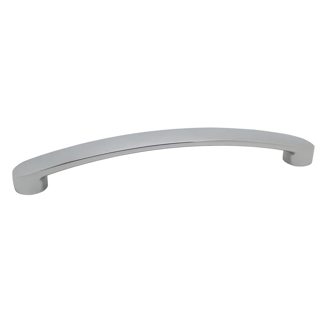 Pull Curved Handle Hole Centres 160mm - Chrome Plated