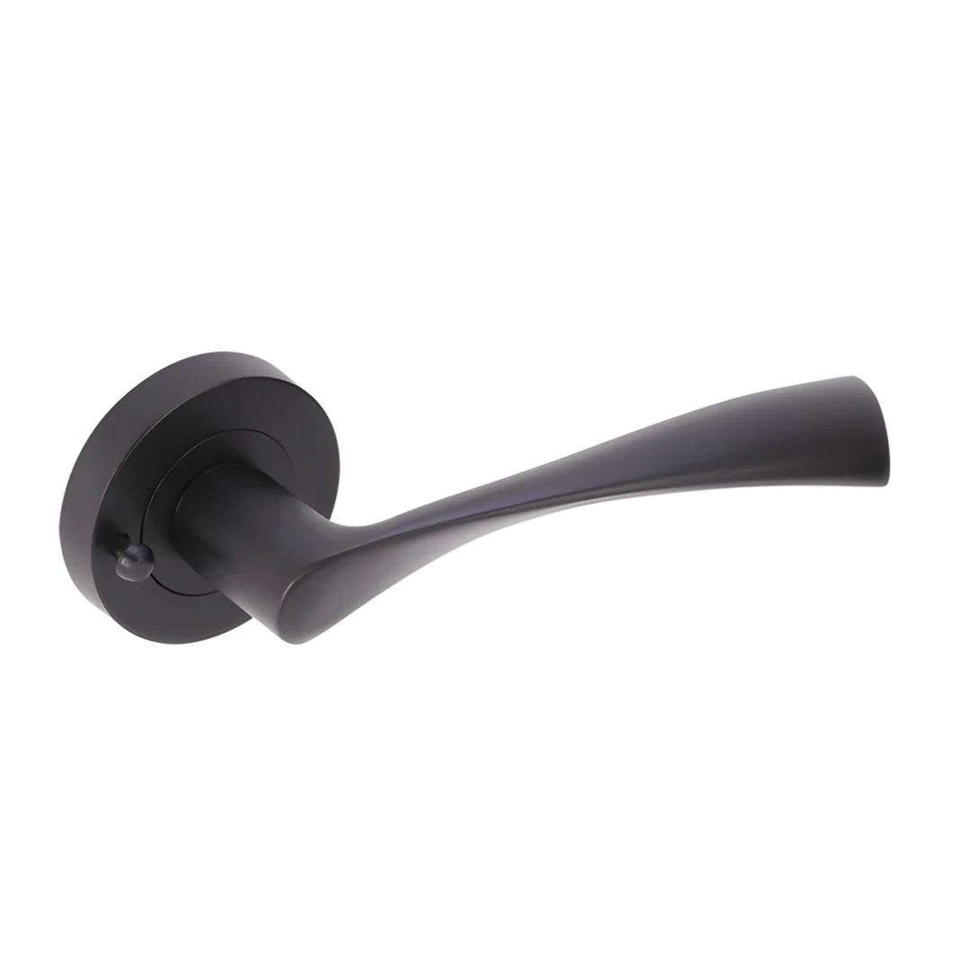 Zena Lever on rose Privacy Handle - Matt Black